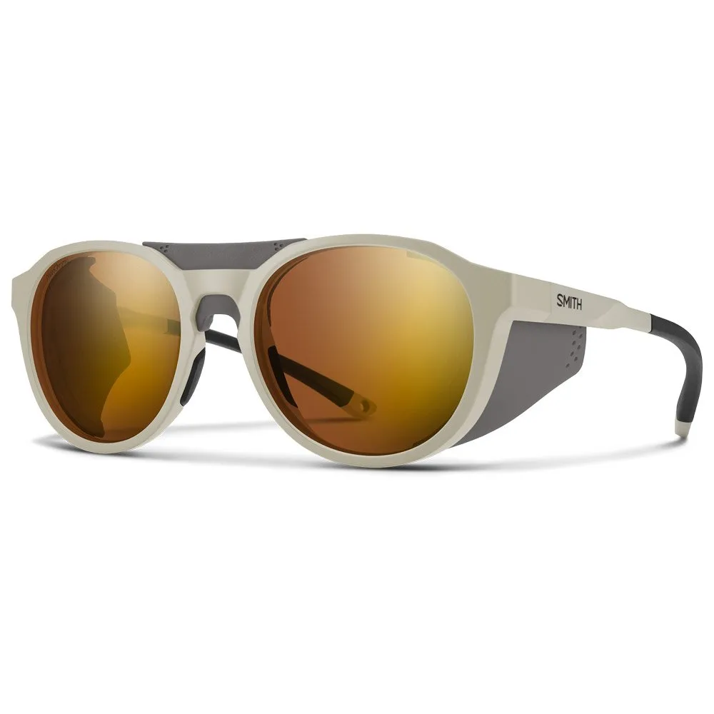 Gafas Smith Venture Matte Bone Chromapop Glacier Photochromic Copper To Gray Gold Mirror