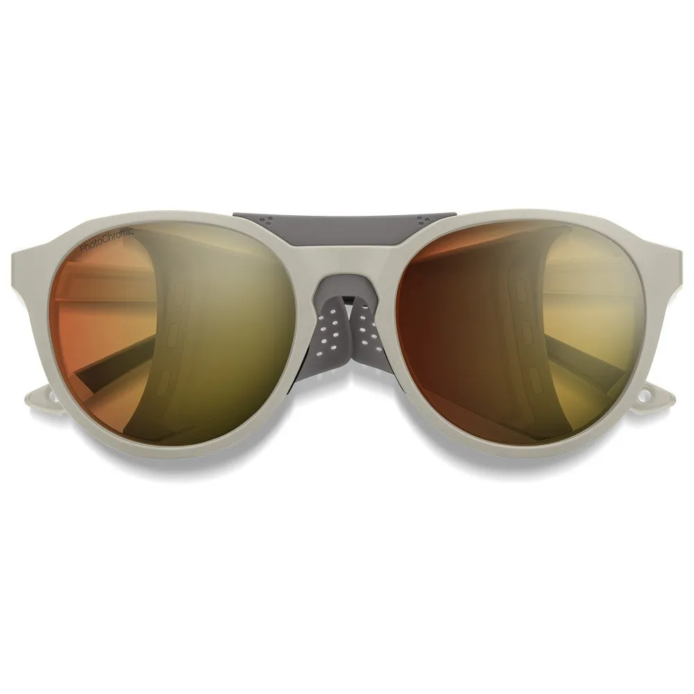 Gafas Smith Venture Matte Bone Chromapop Glacier Photochromic Copper To Gray Gold Mirror