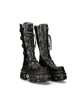 HIGH BOOT BLACK IMPERFECT  M-272-C46