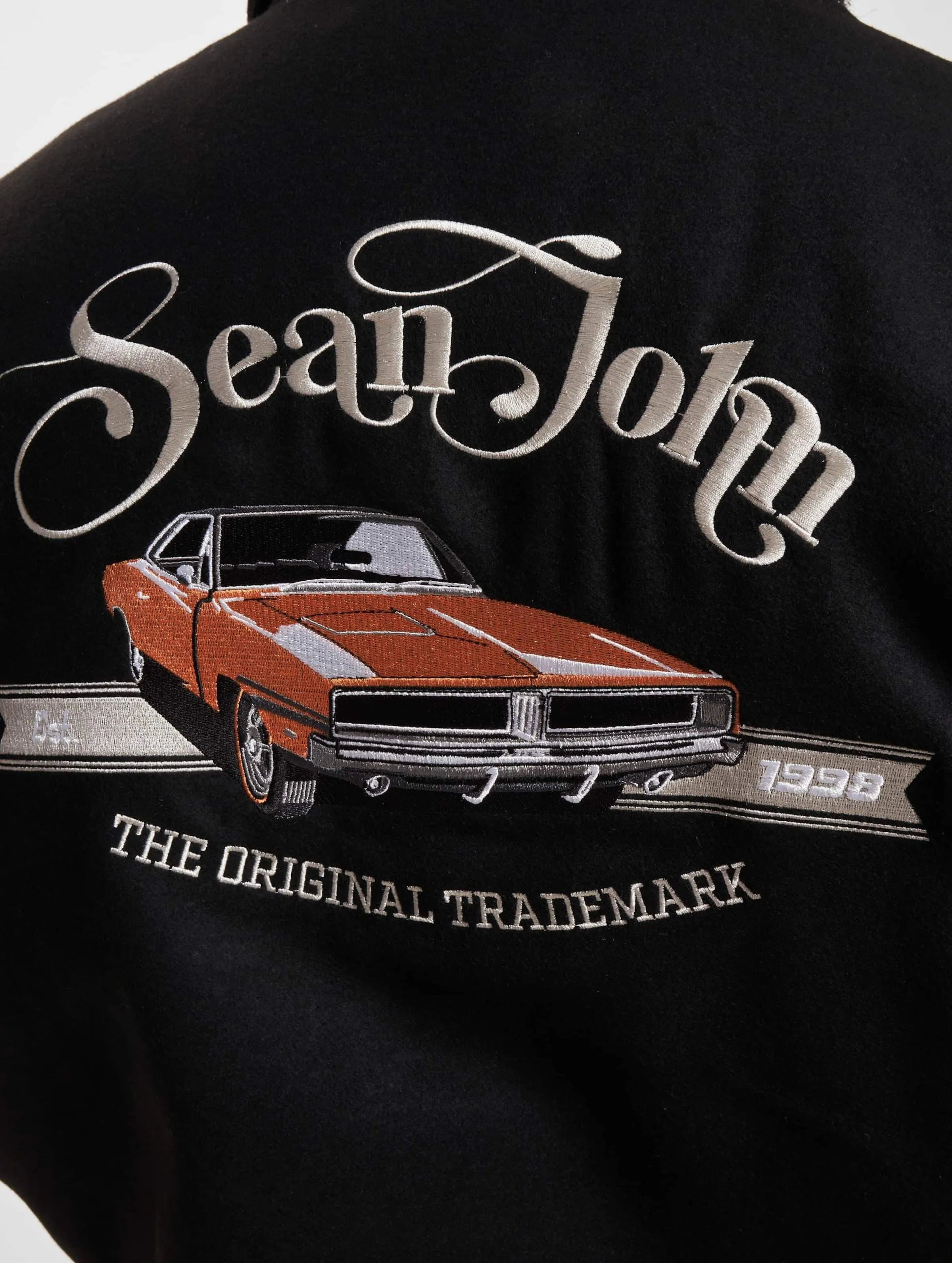 JM233-023-2 SJ Script Logo Retro Car College Jacket