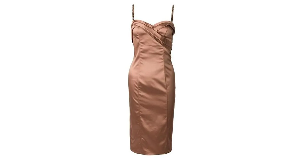 JOHN GALLIANO Vestido Bustier Carne 