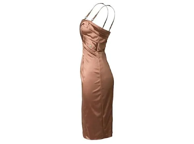 JOHN GALLIANO Vestido Bustier Carne 