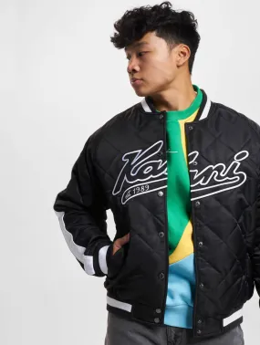 Karl Kani Varsity Padded Souvenir Jacket light black/white