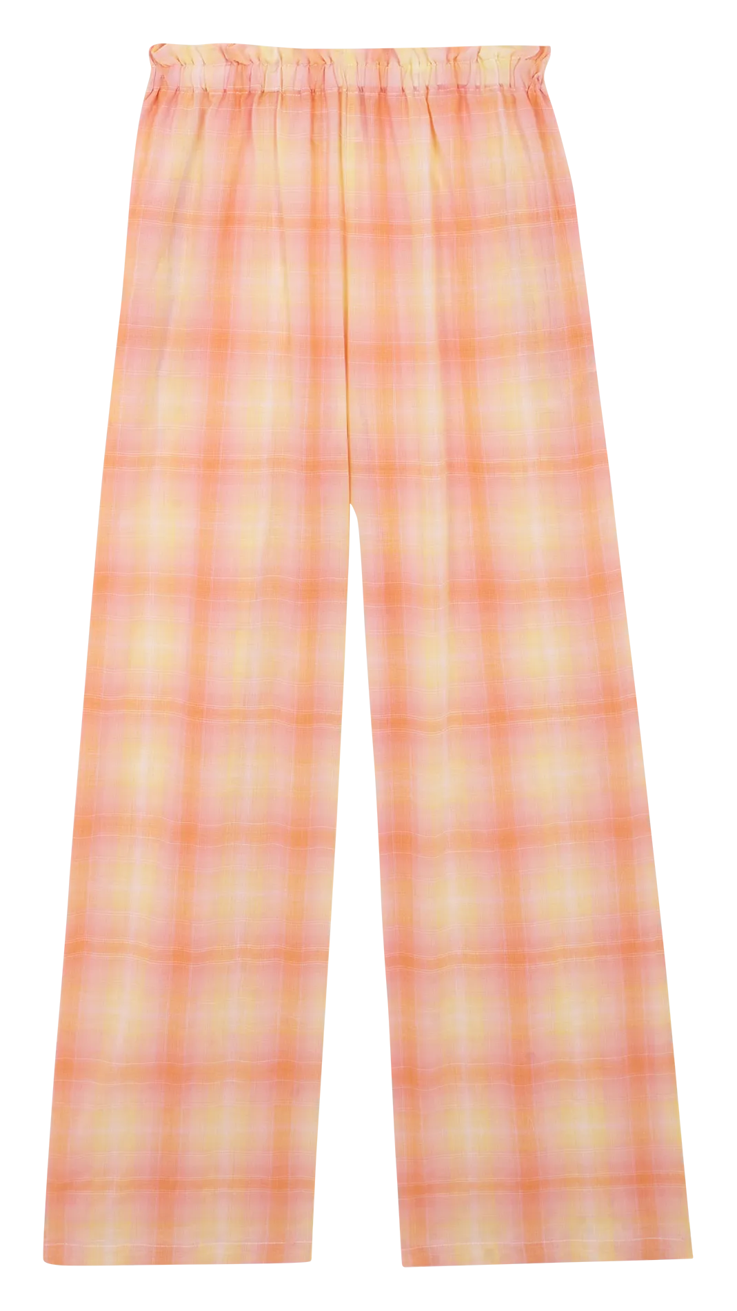 MAEVA - Pantalón ancho de mezcla de algodón en multicolor