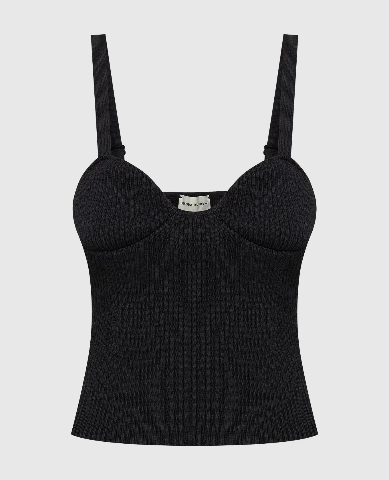 Magda Butrym Ribbed bustier top