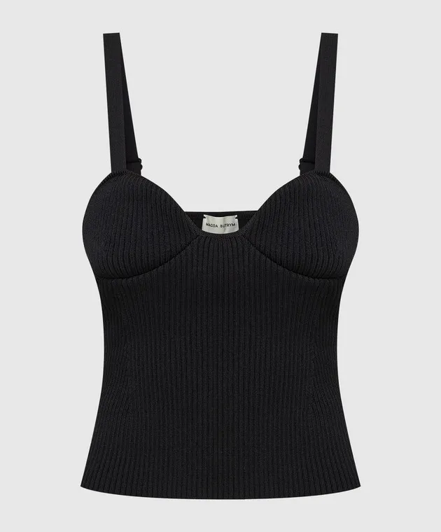 Magda Butrym Ribbed bustier top