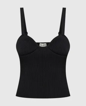 Magda Butrym Ribbed bustier top