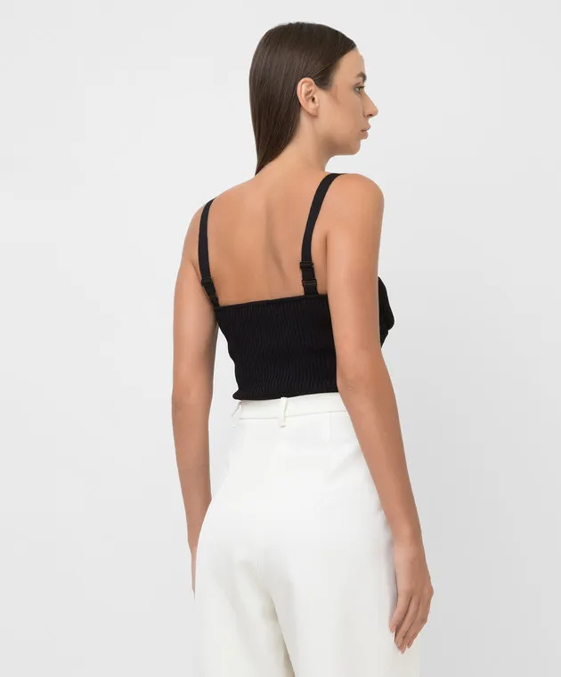 Magda Butrym Ribbed bustier top