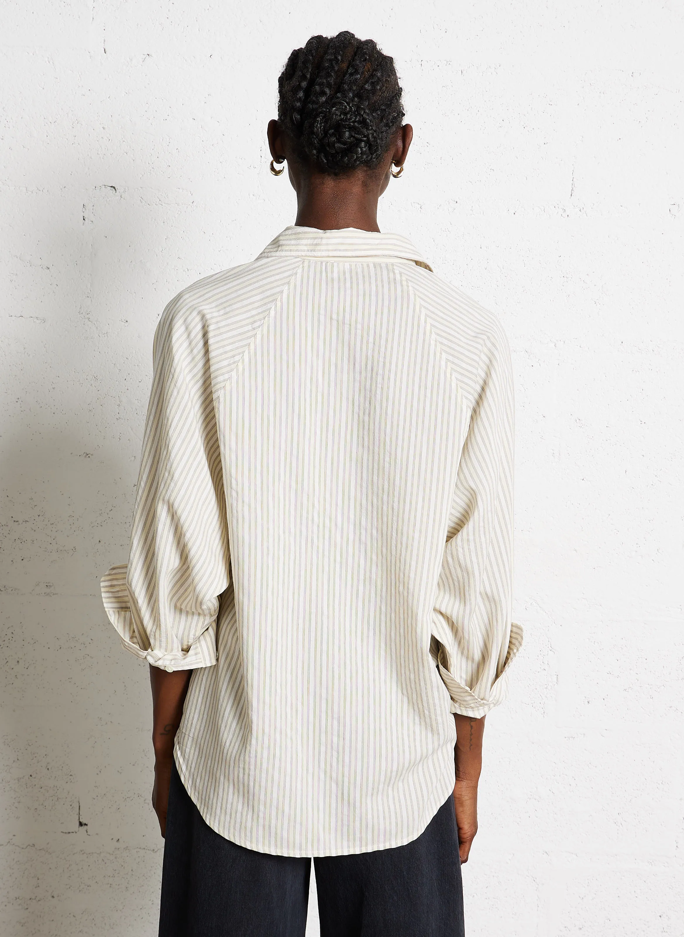 MASSCOB VESTRY - Camisa oversize con cuello clásico en multicolor