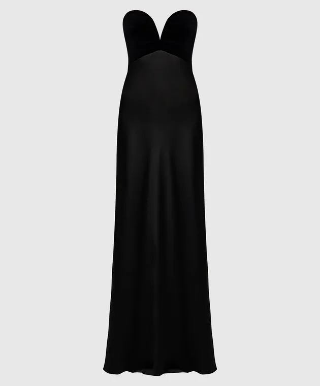 Max Mara Caldaia black bustier dress