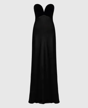 Max Mara Caldaia black bustier dress