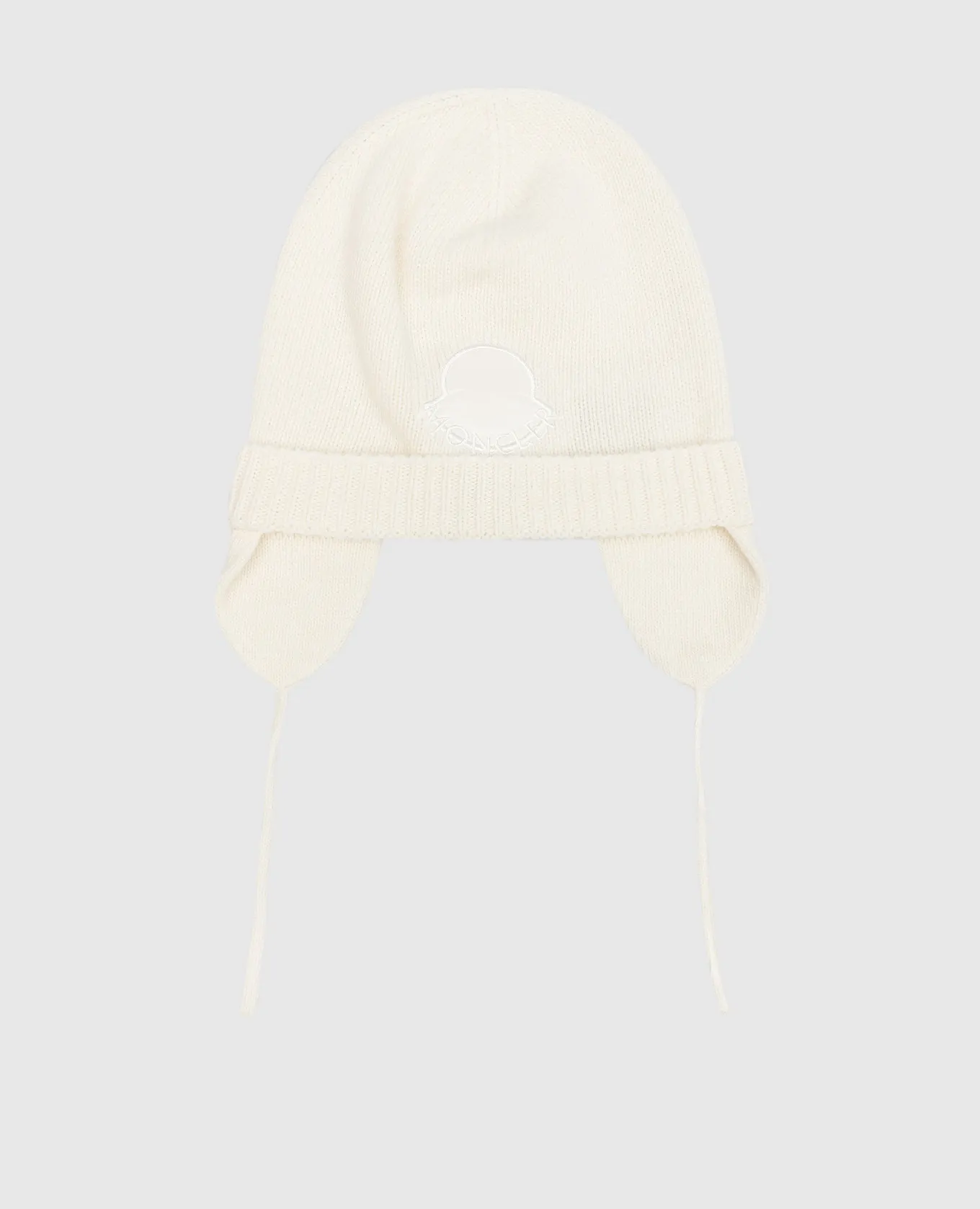 Moncler ENFANT Children's white hat made of wool