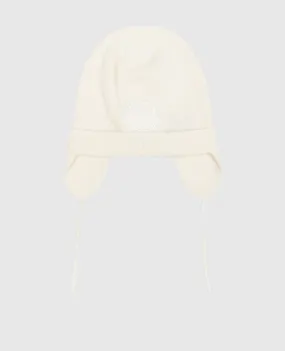 Moncler ENFANT Children's white hat made of wool