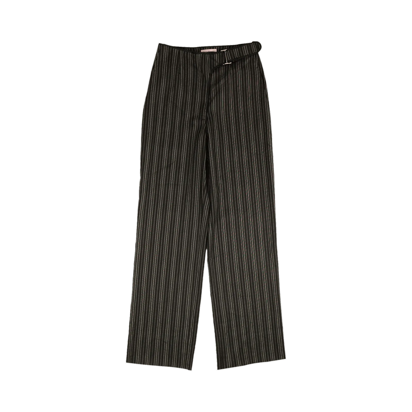 Palm Angels Pinstripe Buckle Pants