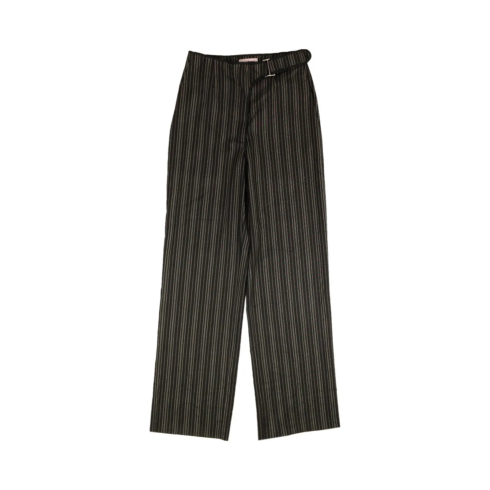 Palm Angels Pinstripe Buckle Pants