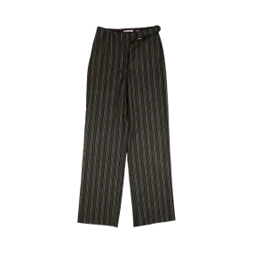 Palm Angels Pinstripe Buckle Pants