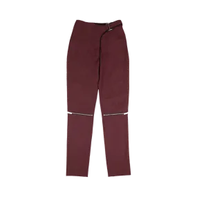 Palm Angels Zip Detail Straight Pants