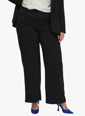 Pantalón corte ancho en negro