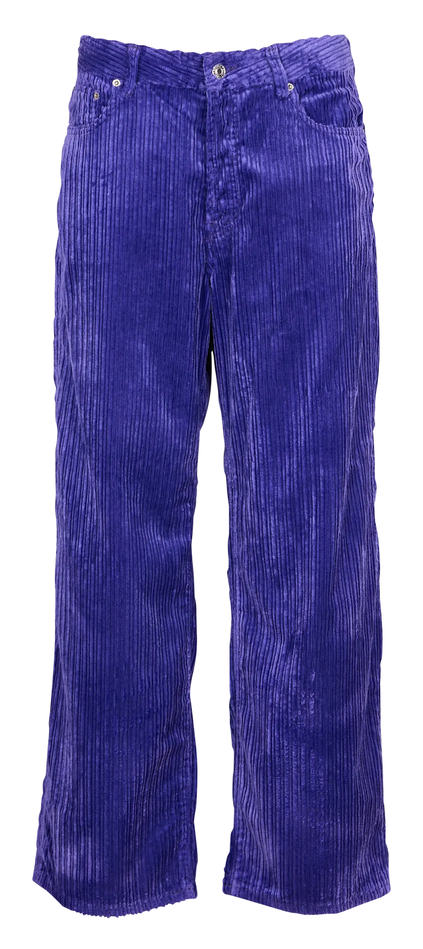 PATY - Pantalón de algodón mezclado recto en violeta