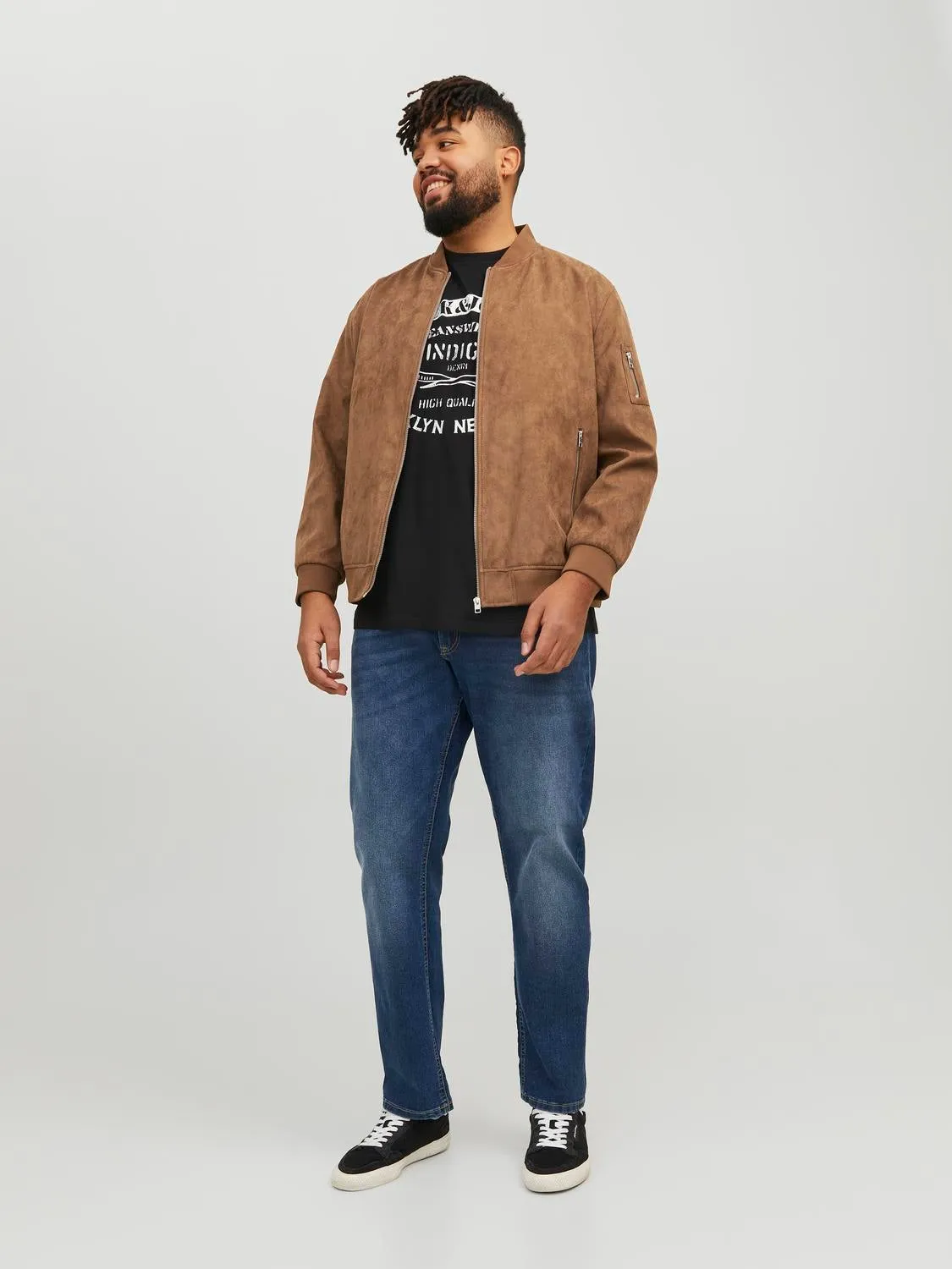 Plus Size Chaqueta bomber | Marrón claro | Jack & Jones®