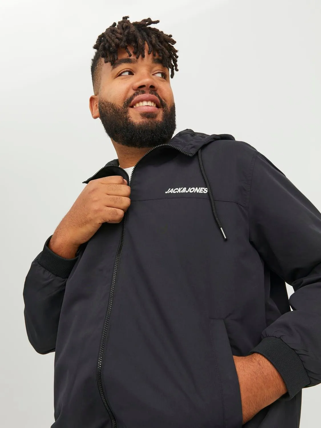 Plus Size Chaqueta bomber | Negro | Jack & Jones®