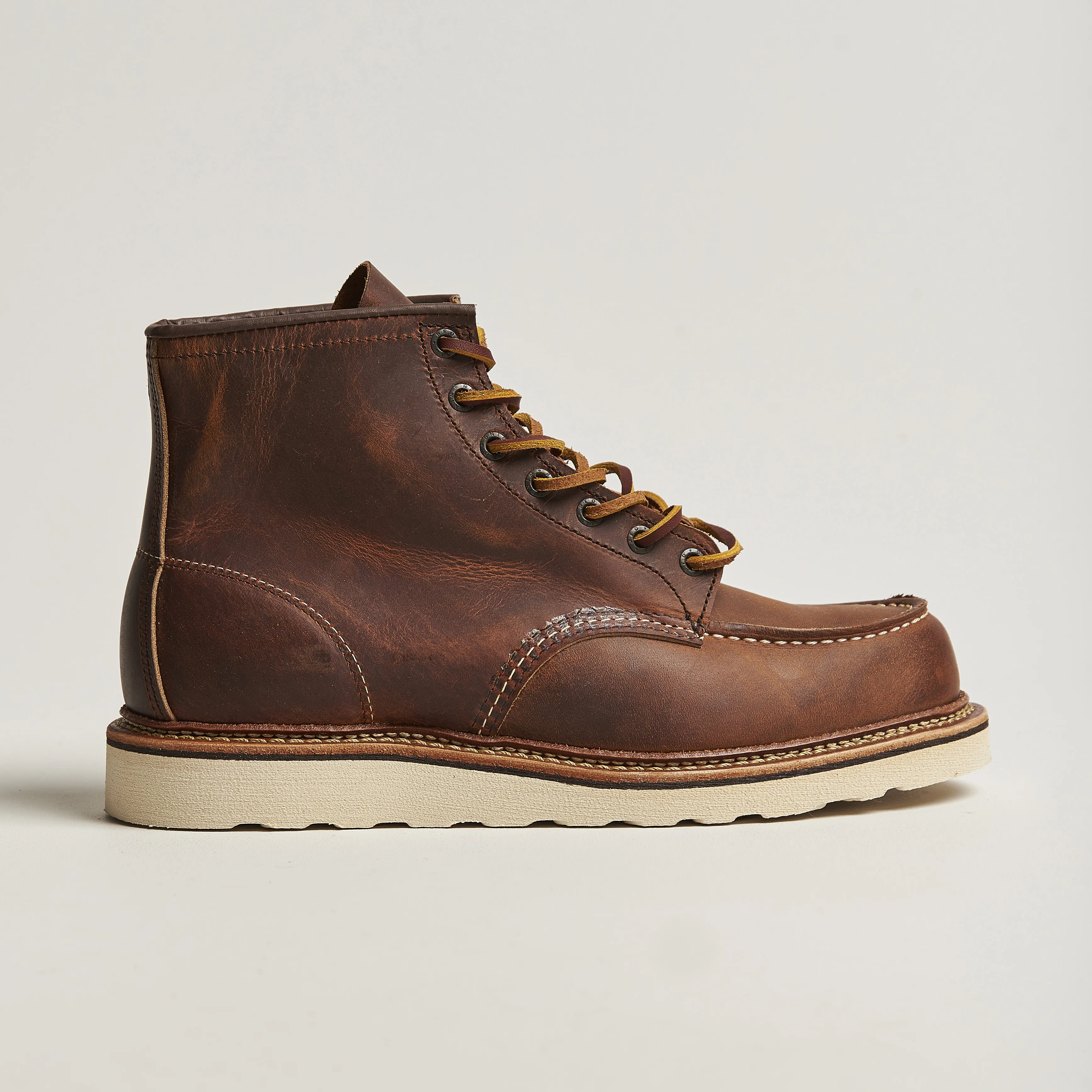 Red Wing Shoes Moc Toe Boot Copper Rough/Though Leather