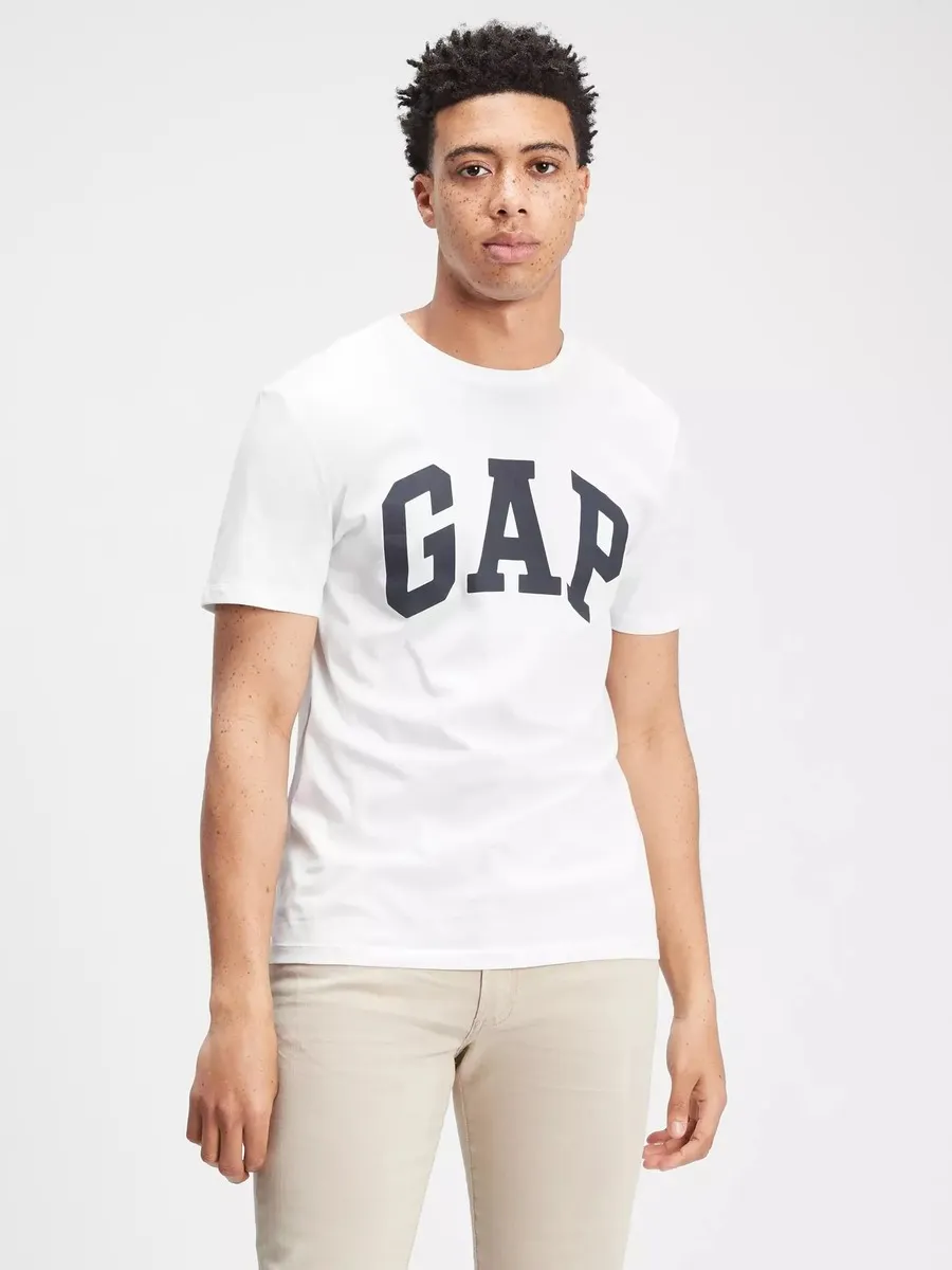 REMERA GAP V-BASIC LOGO T BLANCO