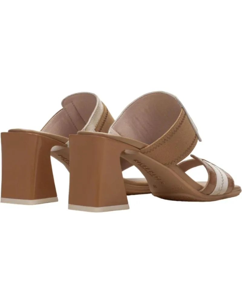 Sandalias de Mujer HISPANITAS ZUECO TACON PARA MUJER CHV243327 COLOR MARRON DESERT