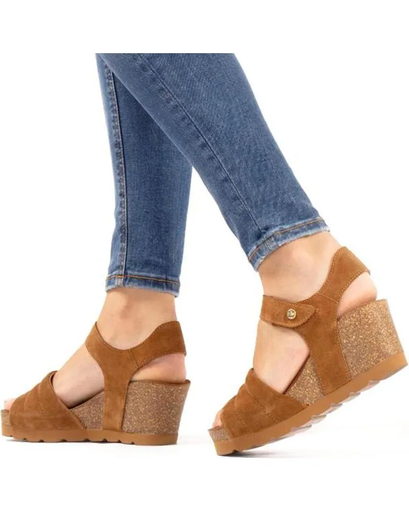 Sandalias de Mujer PANAMA JACK VALLEY B1 VELOUR CUERO - BARK