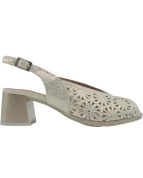 Sandalias de Mujer PITILLOS SANDALIA TACON MEDIO MODELO 5691 ORO METáLICO