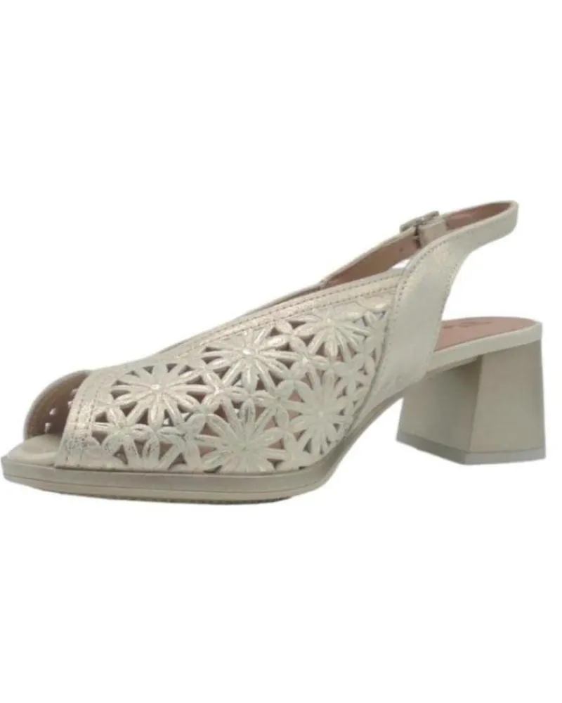 Sandalias de Mujer PITILLOS SANDALIA TACON MEDIO MODELO 5691 ORO METáLICO