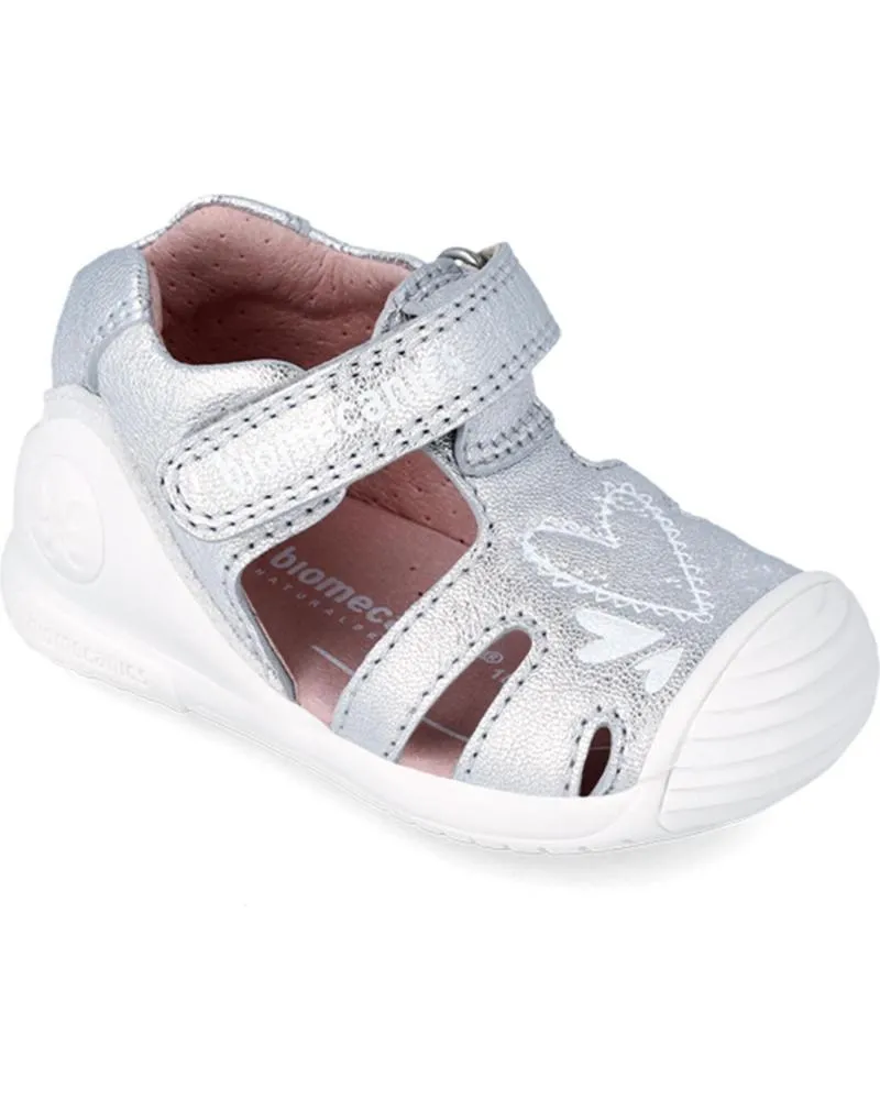 Sandalias de Niña BIOMECANICS SANDALIA CORAZONES 242101-B PLATA