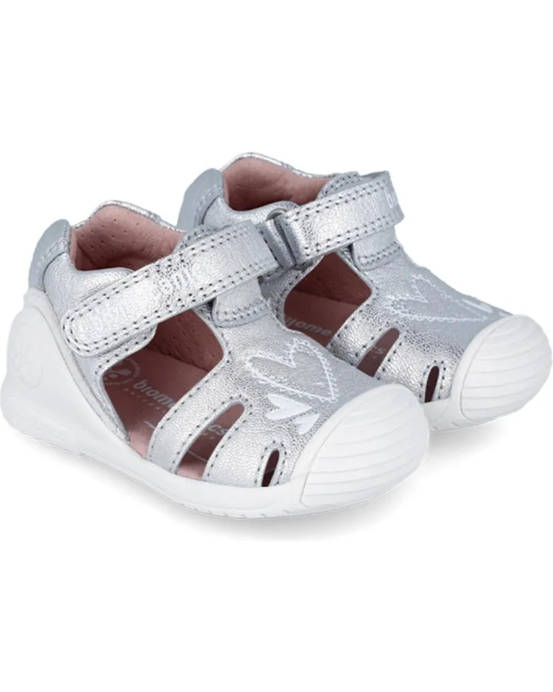 Sandalias de Niña BIOMECANICS SANDALIA CORAZONES 242101-B PLATA