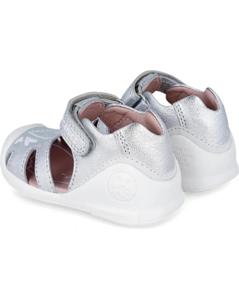 Sandalias de Niña BIOMECANICS SANDALIA CORAZONES 242101-B PLATA