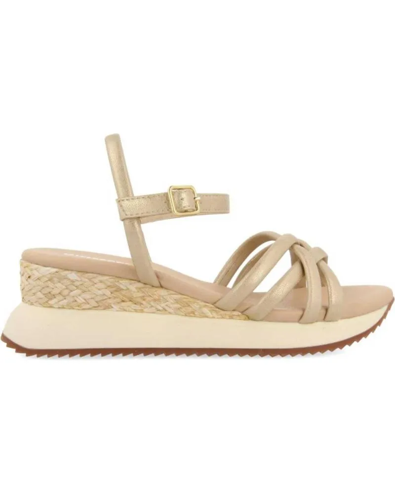 Sandalias GIOSEPPO  de Mujer 71060 SANDALIAS OFF-WHITE CON CUNA Y TIRAS TUBULARES PARA MU  ORO