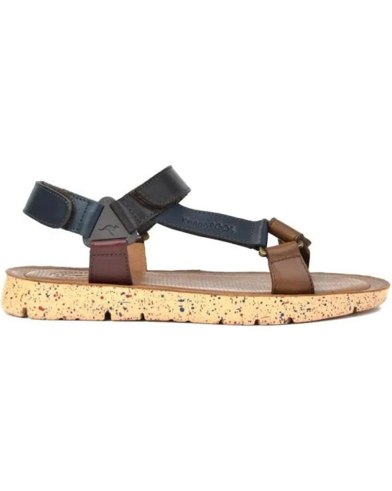 Sandalias KANGAROOS  de Hombre SANDALIA CABALLERO  COMB MARRON-CUERO-BURDEOSCOMB MARRON-CUERO-BU