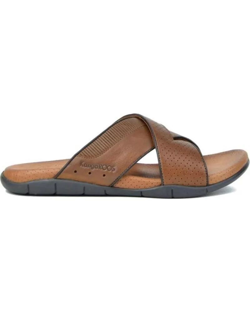 Sandalias KANGAROOS  de Hombre SANDALIAS DE HOMBRE 517-23  P CUERO N VIVO MARRONP CUERO N VIVO MARRON