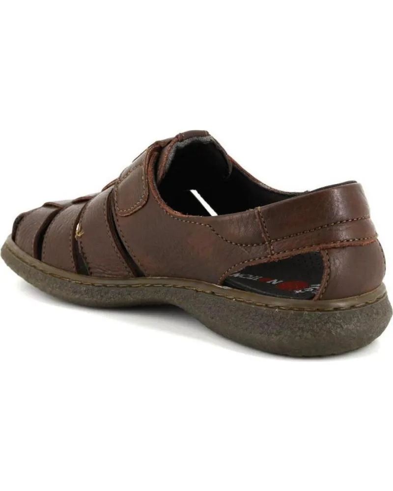 Sandalias NOTTON  de Hombre 0106 SANDALIAS DE HOMBRE PIEL  MARRON