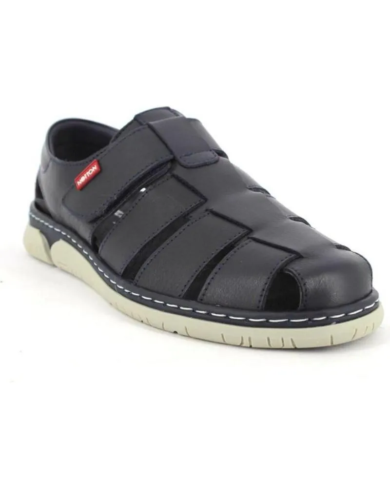 Sandalias NOTTON  de Hombre 0318 SANDALIAS DE HOMBRE PIEL  AZUL MARINO