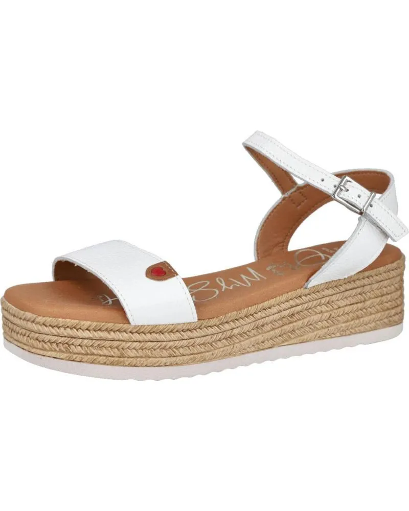 Sandalias OH MY SANDALS  de Mujer 5437 SANDALIAS DE CUNA CORRIDA DE MUJER  DOYA BLANCO