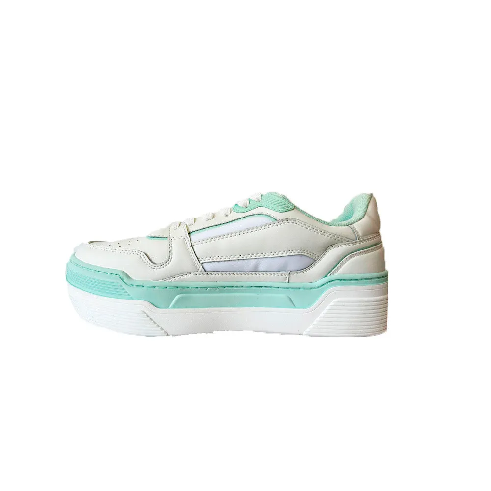 Sneakers de Piel EA7 Emporio Armani X7X010 XK334 T543 Color Blanco y Menta