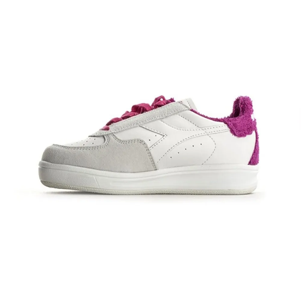 Sneakers Diadora B.Elite Sponge 171886 50159 Color Blanco y Fucsia