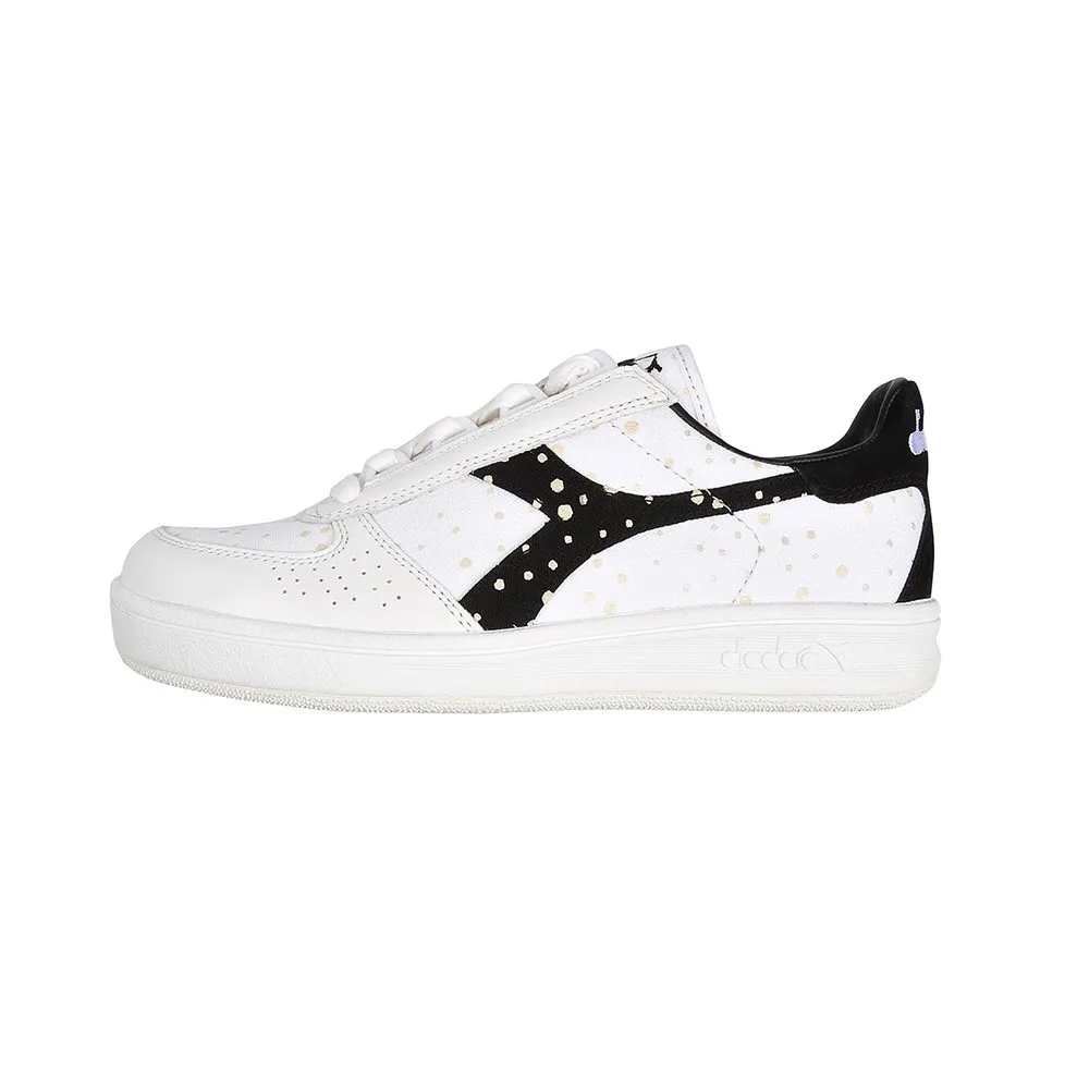 Sneakers Diadora B.Elite W Dots 171879 C0641 Color Blanco y Negro