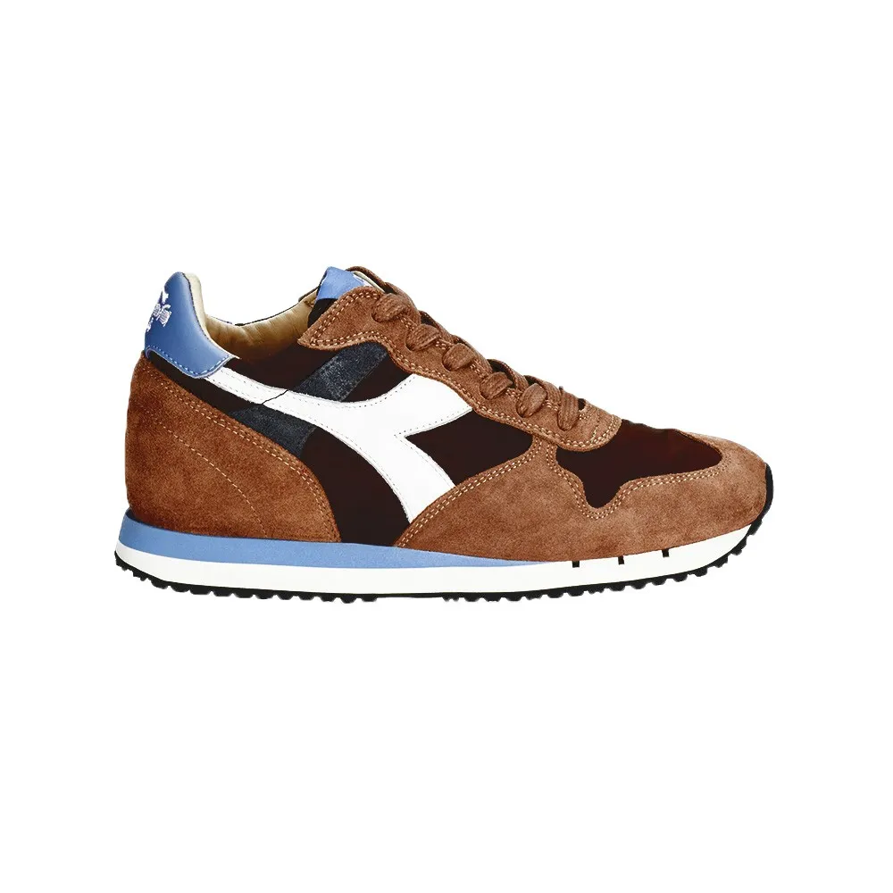 Sneakers Diadora Trident W Nyl 160445 C7141 Color Marrón y Azul