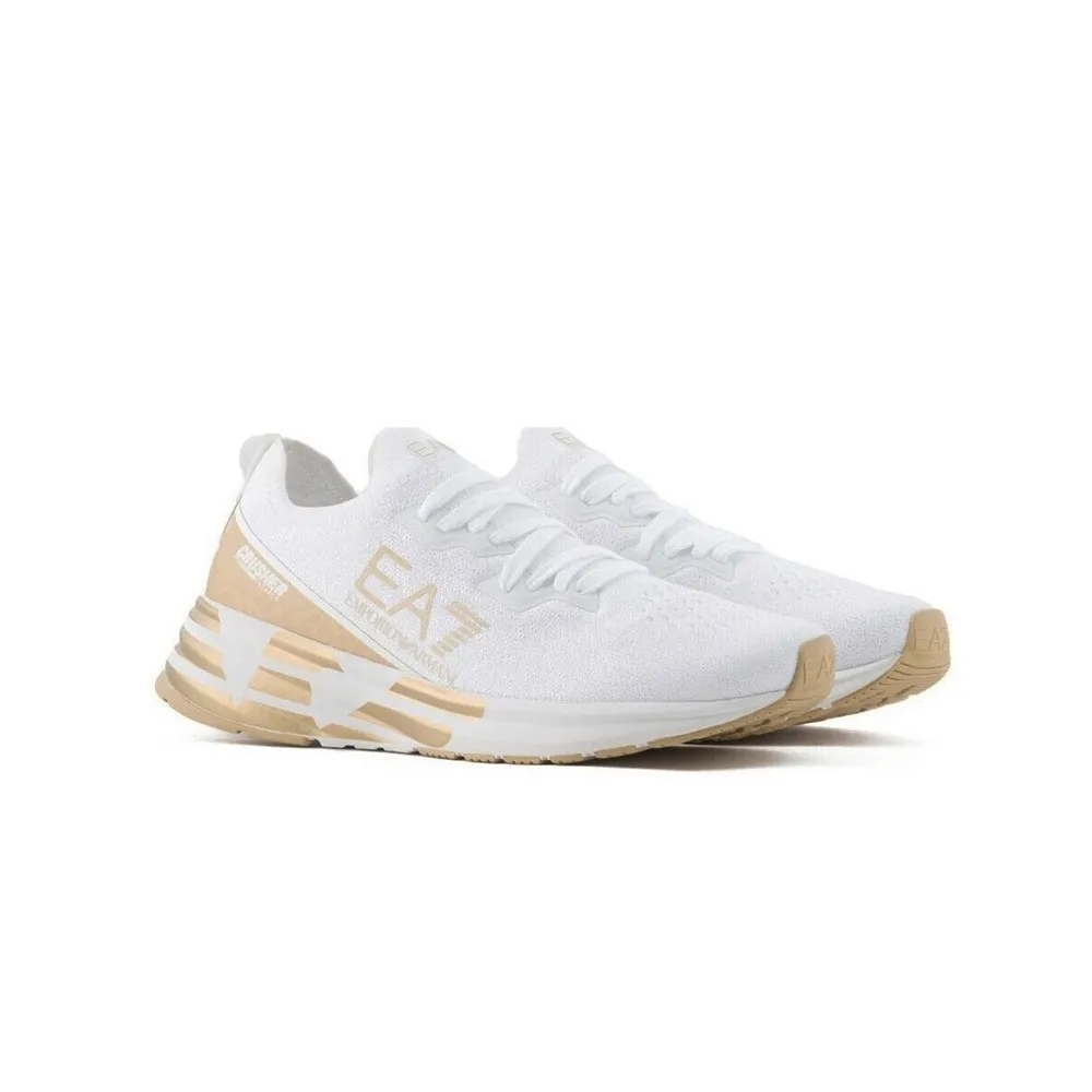 Sneakers EA7 Emporio Armani X8X095 XK240 R579 Color Blanco y Oro