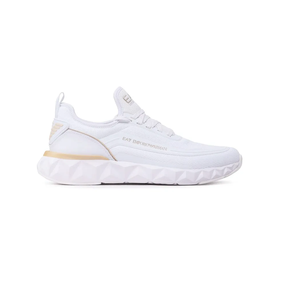 Sneakers EA7 Emporio Armani X8X106 XK262 N195 Color Blanco y Oro