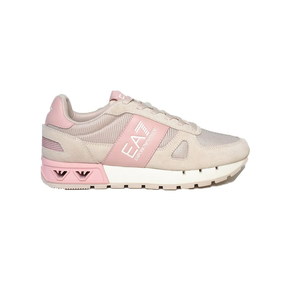 Sneakers EA7 Emporio Armani X8X151 XK354 S971 Color Nude y Rosa