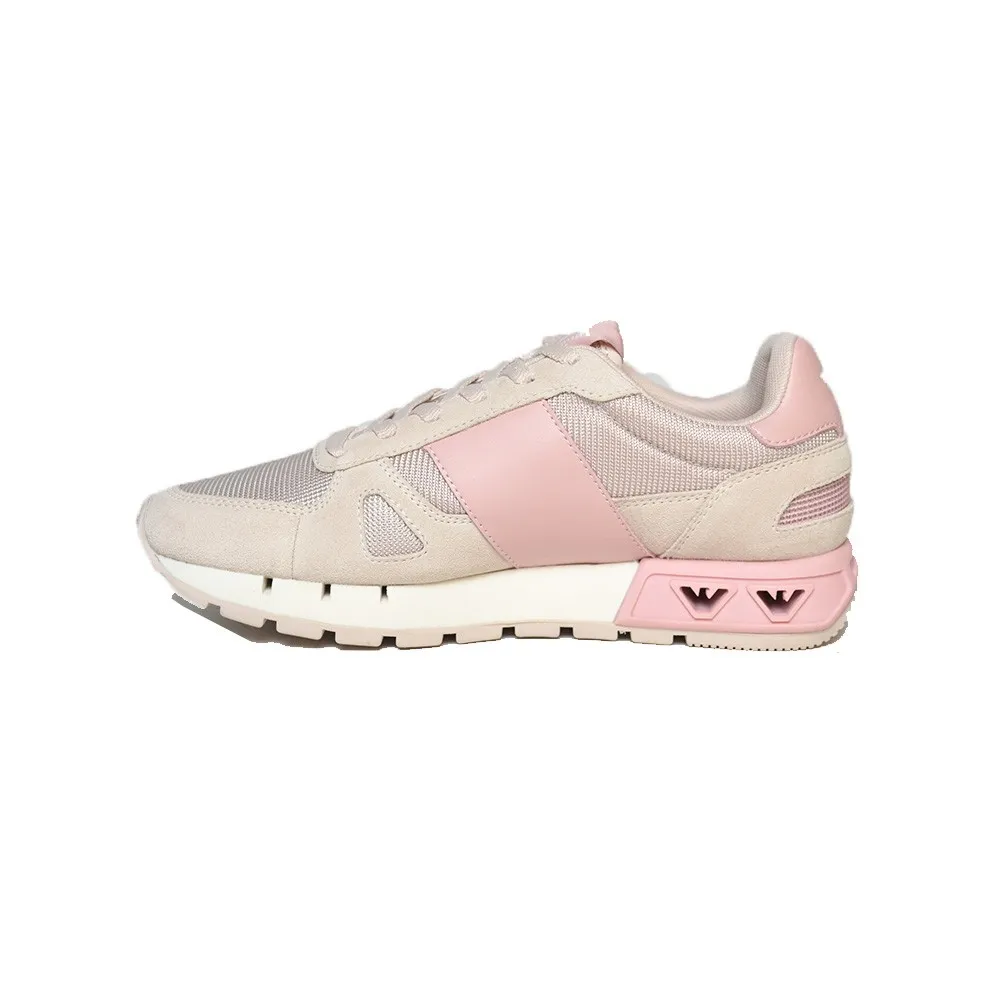 Sneakers EA7 Emporio Armani X8X151 XK354 S971 Color Nude y Rosa