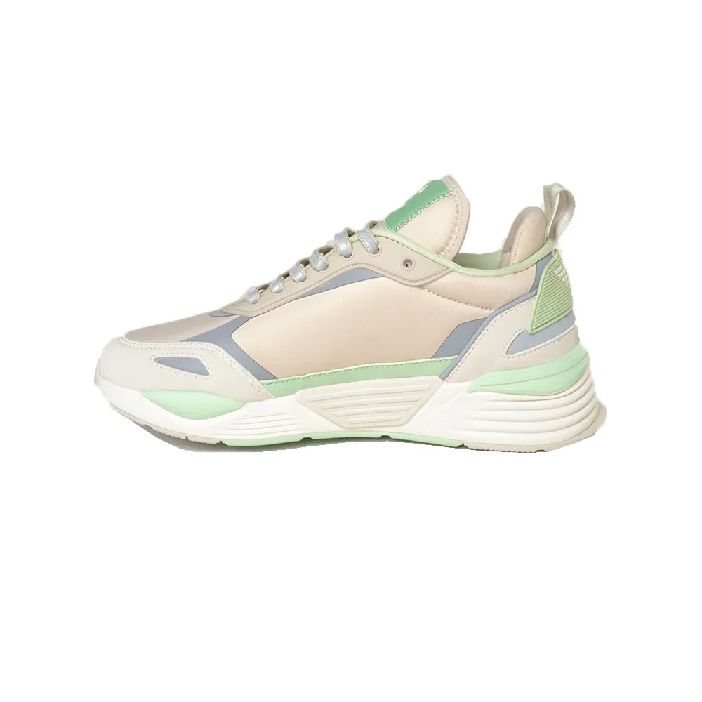 Sneakers EA7 Emporio Armani X8X159 XK364 S987 Color Beige y Menta