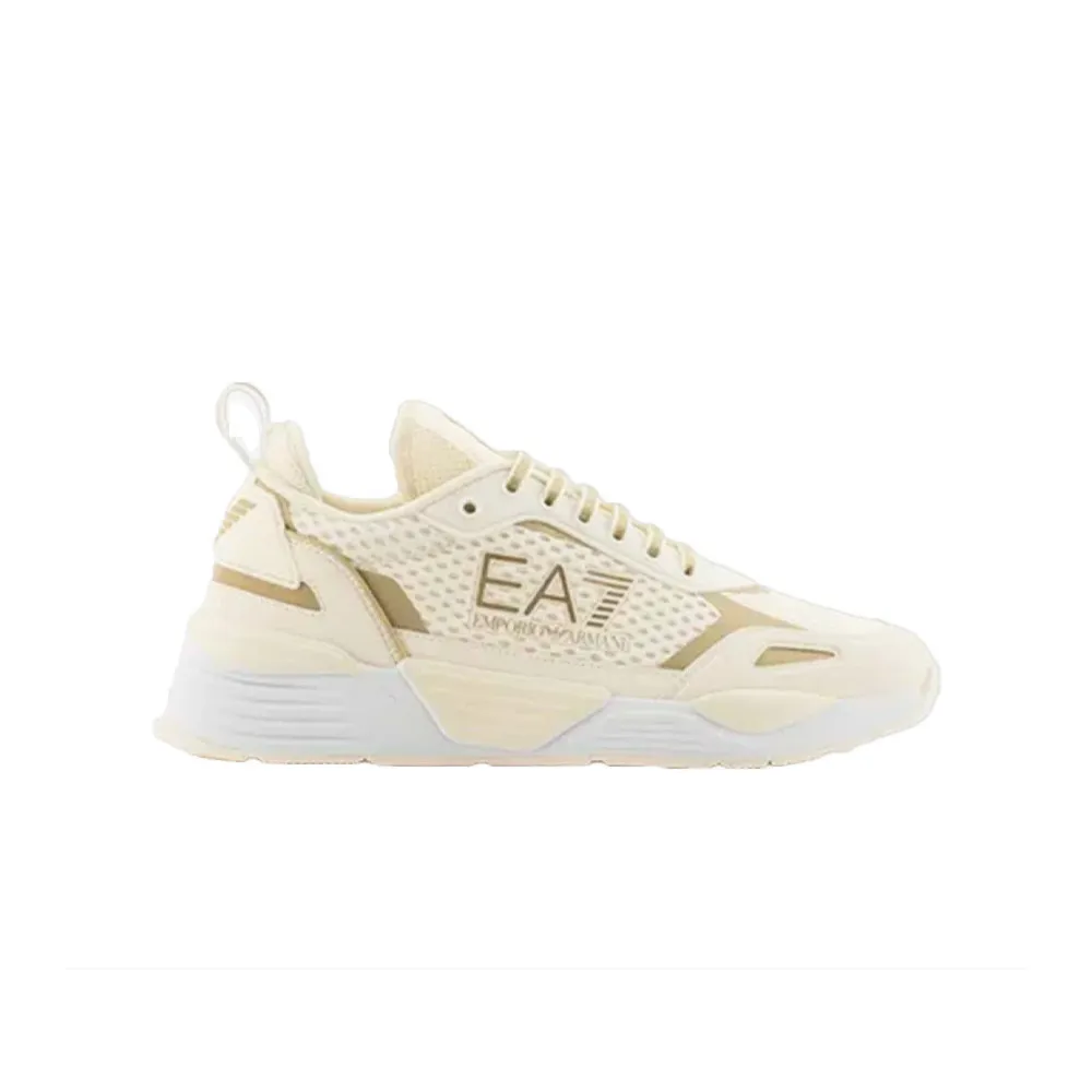 Sneakers EA7 Emporio Armani X8X159 XK379 T666 Color Beige y Oro